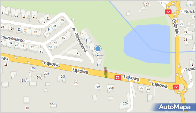 Turek, Plac Glicensteina Henryka, 7, mapa Turka