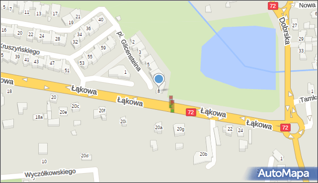 Turek, Plac Glicensteina Henryka, 8, mapa Turka
