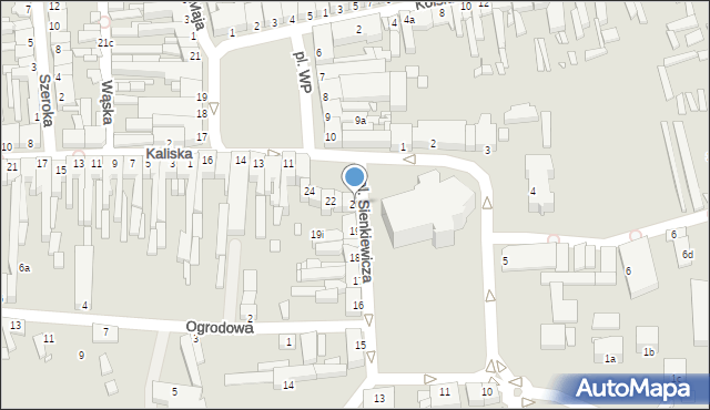 Turek, Plac Sienkiewicza Henryka, 20, mapa Turka