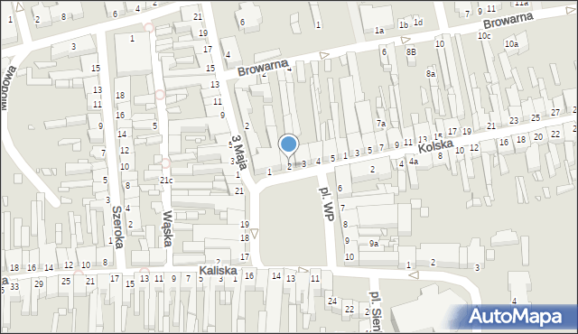 Turek, Plac Wojska Polskiego, 2, mapa Turka