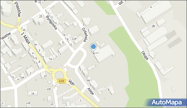 Twardogóra, Plac Targowy, 5, mapa Twardogóra