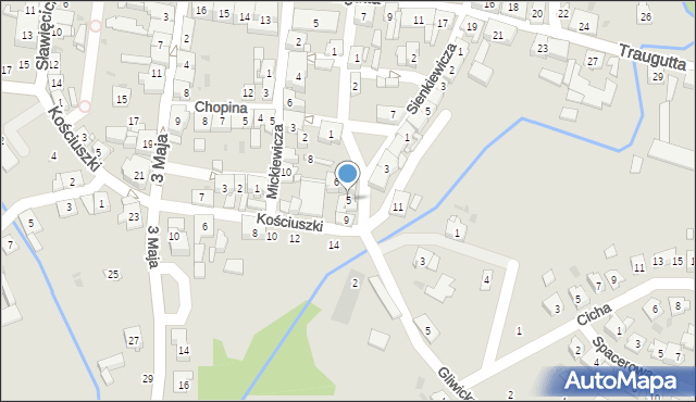 Ujazd, Plac Lompy Józefa, 5, mapa Ujazd