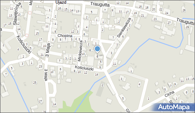 Ujazd, Plac Lompy Józefa, 6, mapa Ujazd