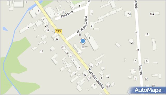 Ujazd, Plac Kościuszki Tadeusza, gen., 11, mapa Ujazd