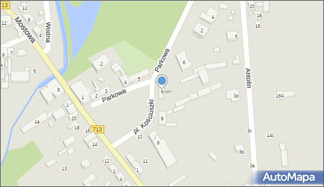 Ujazd, Plac Kościuszki Tadeusza, gen., 7, mapa Ujazd