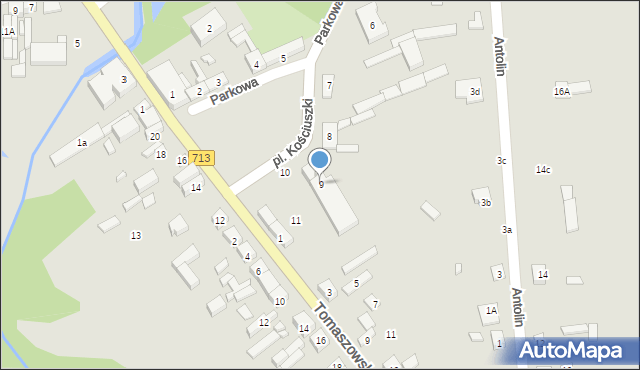 Ujazd, Plac Kościuszki Tadeusza, gen., 9, mapa Ujazd