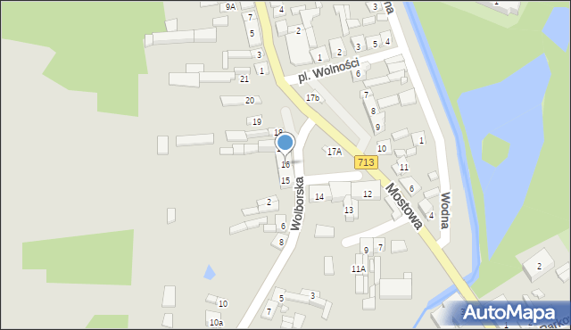 Ujazd, Plac Wolności, 16, mapa Ujazd