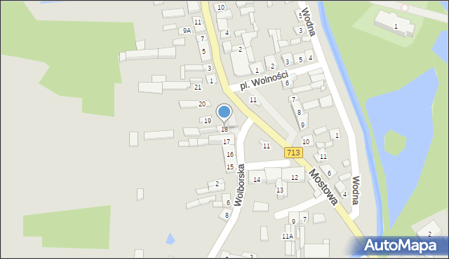 Ujazd, Plac Wolności, 18, mapa Ujazd