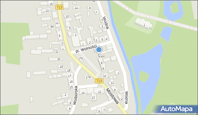 Ujazd, Plac Wolności, 7, mapa Ujazd
