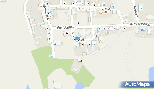 Uraz, Plac Wolności, 11, mapa Uraz