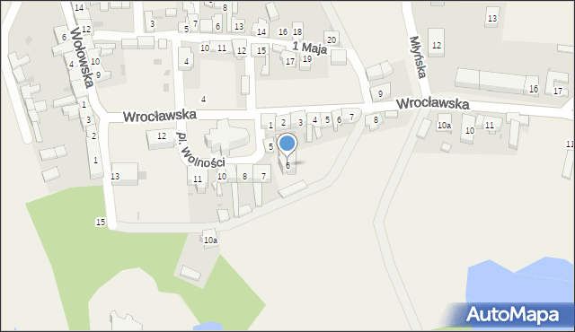 Uraz, Plac Wolności, 6, mapa Uraz