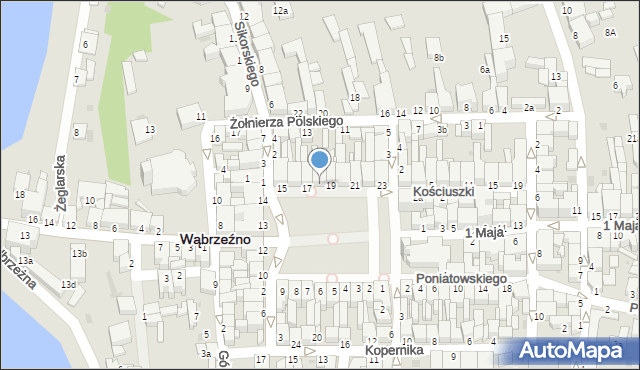 Wąbrzeźno, Plac Jana Pawła II, 18, mapa Wąbrzeźno