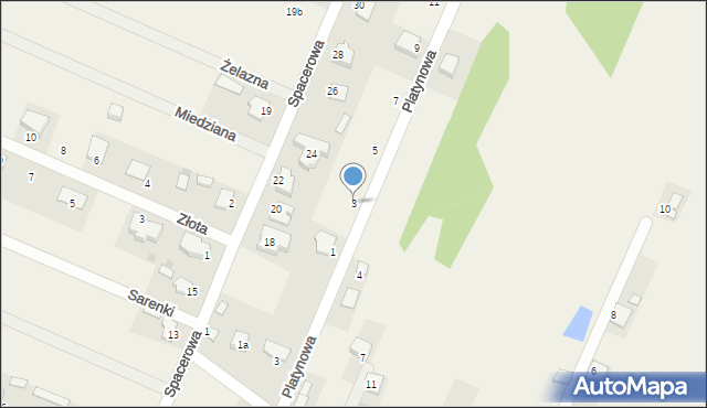 Wacyn, Platynowa, 3, mapa Wacyn