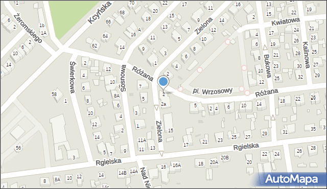 Wągrowiec, Plac Wrzosowy, 2, mapa Wągrowiec