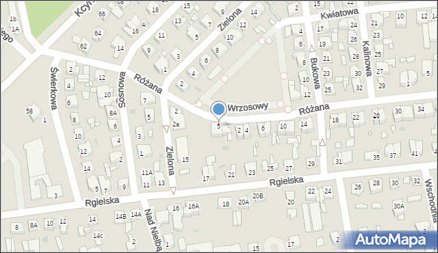Wągrowiec, Plac Wrzosowy, 5, mapa Wągrowiec