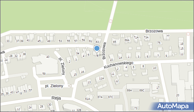 Wągrowiec, Plac Zielony, 6, mapa Wągrowiec