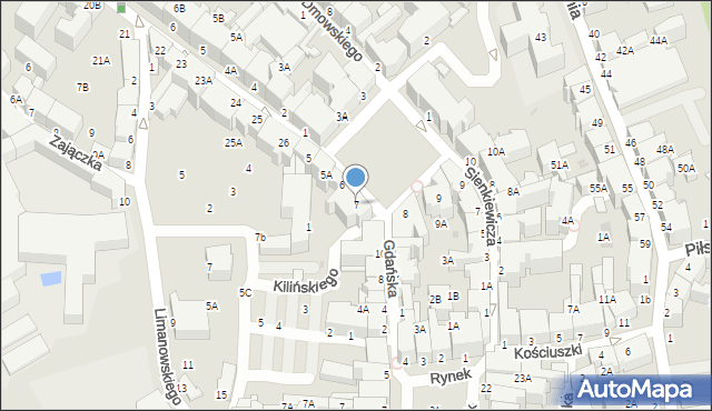 Wałbrzych, Plac Magistracki, 7, mapa Wałbrzycha