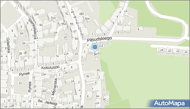 Wałbrzych, Plac Tuwima Juliana, 3A, mapa Wałbrzycha