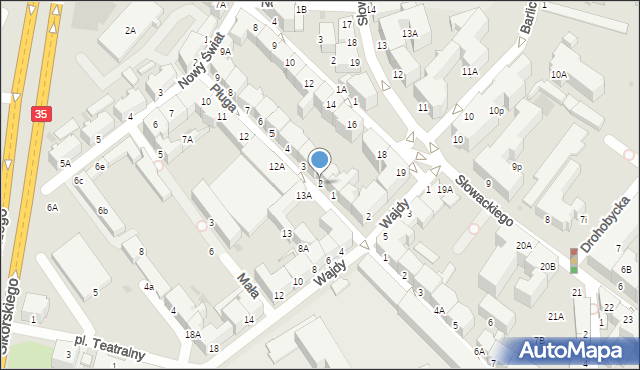 Wałbrzych, Pługa Adama, 2, mapa Wałbrzycha