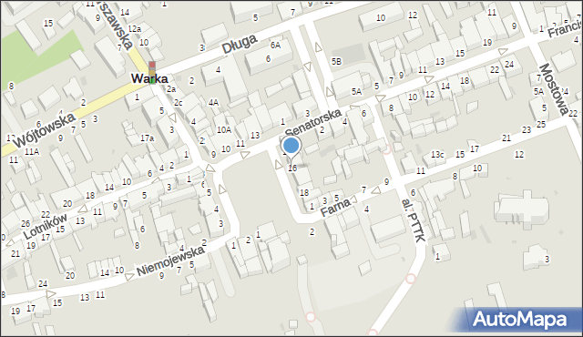 Warka, Plac Czarnieckiego Stefana, hetm., 16, mapa Warka