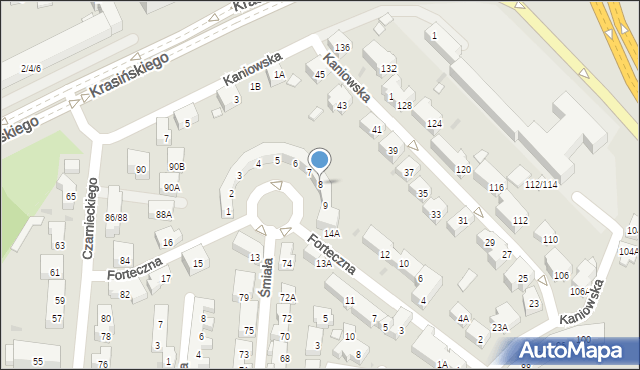 Warszawa, Plac Słoneczny, 8, mapa Warszawy