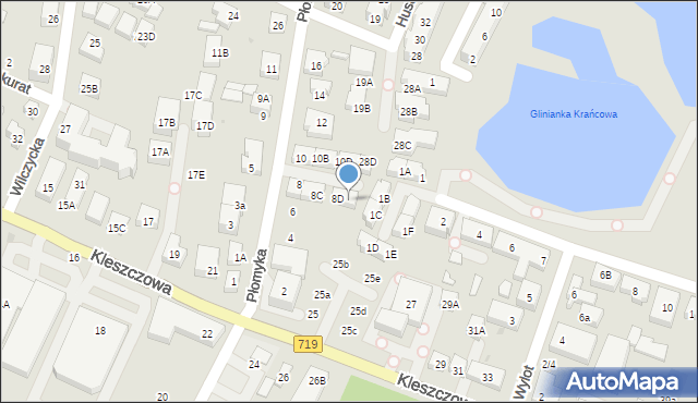 Warszawa, Płomyka, 8E, mapa Warszawy