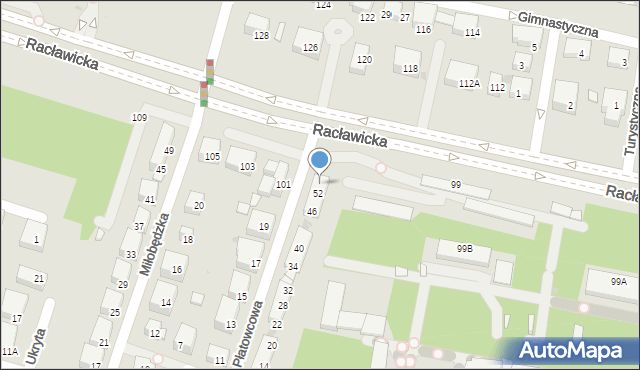 Warszawa, Płatowcowa, 56, mapa Warszawy