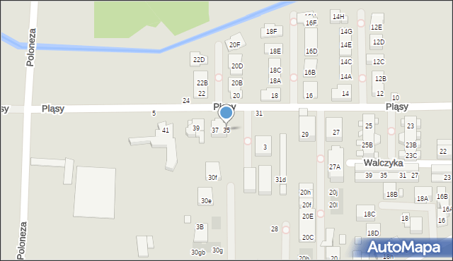 Warszawa, Pląsy, 35, mapa Warszawy