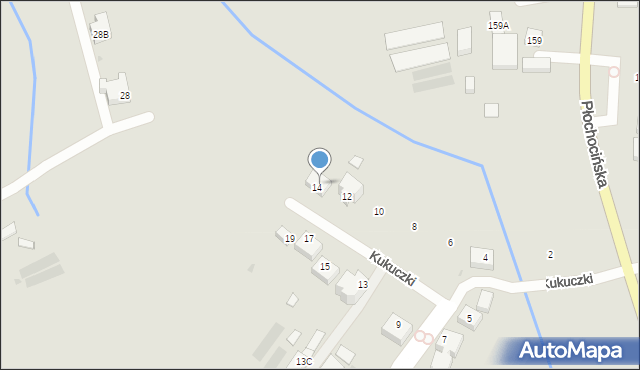 Warszawa, Płochocińska, 155N, mapa Warszawy