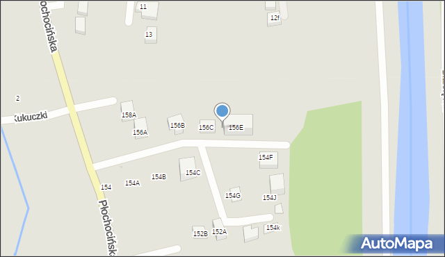 Warszawa, Płochocińska, 156D, mapa Warszawy
