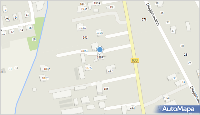Warszawa, Płochocińska, 189A, mapa Warszawy