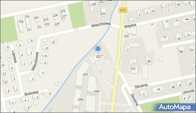 Warszawa, Płochocińska, 201, mapa Warszawy