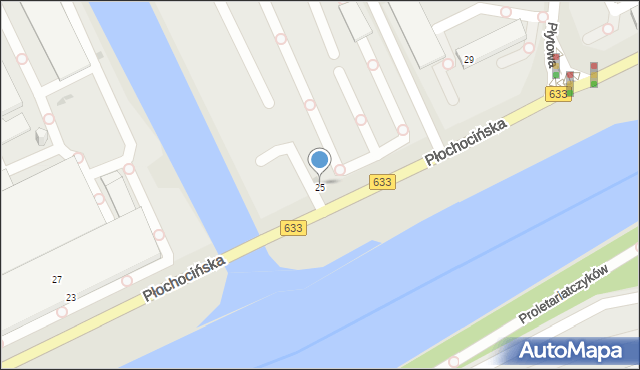 Warszawa, Płochocińska, 25, mapa Warszawy