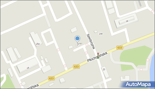 Warszawa, Płochocińska, 17, mapa Warszawy
