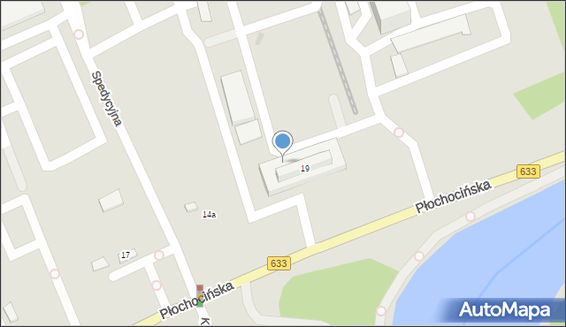 Warszawa, Płochocińska, 19p, mapa Warszawy