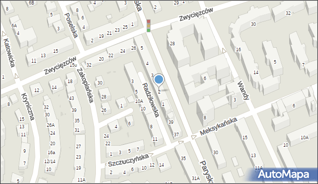 Warszawa, Plac Przymierza, 2, mapa Warszawy