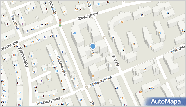 Warszawa, Plac Przymierza, 6, mapa Warszawy
