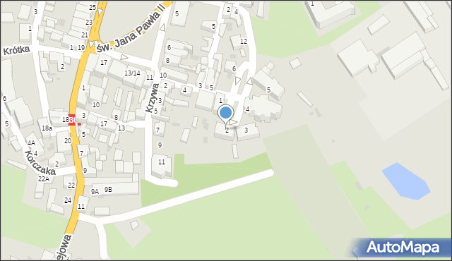 Wąsosz, Plac Kościelny, 2, mapa Wąsosz