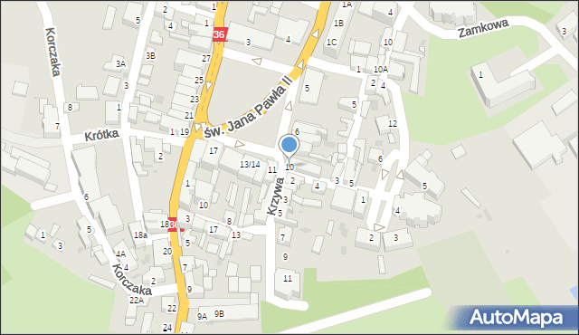 Wąsosz, Plac Wolności, 10, mapa Wąsosz