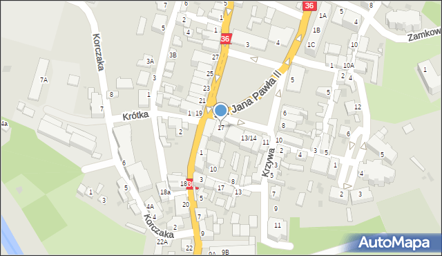 Wąsosz, Plac Wolności, 17, mapa Wąsosz