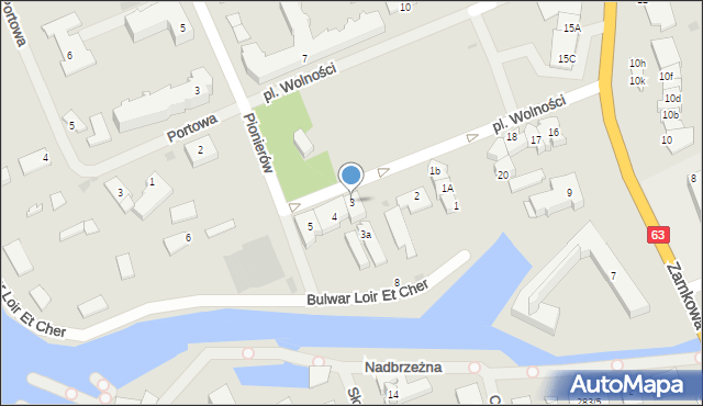 Węgorzewo, Plac Wolności, 3, mapa Węgorzewo