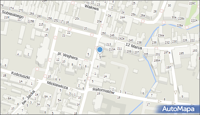 Wejherowo, Plac Wejhera Jakuba, 3, mapa Wejherowo