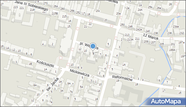 Wejherowo, Plac Wejhera Jakuba, 8, mapa Wejherowo