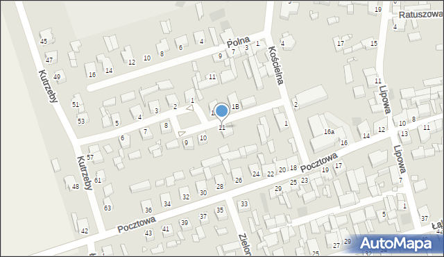 Wielichowo, Plac Powstańców Wielkopolskich, 11, mapa Wielichowo