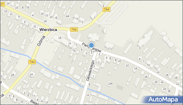 Wierzbica, Plac Jana Pawła II, 1, mapa Wierzbica