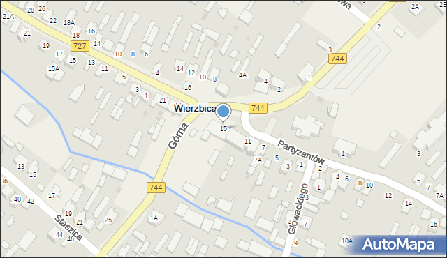 Wierzbica, Plac Jana Pawła II, 15, mapa Wierzbica