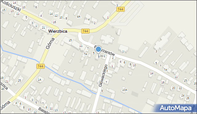 Wierzbica, Plac Jana Pawła II, 3, mapa Wierzbica