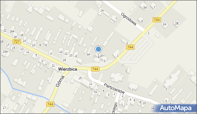 Wierzbica, Plac Jana Pawła II, 4, mapa Wierzbica