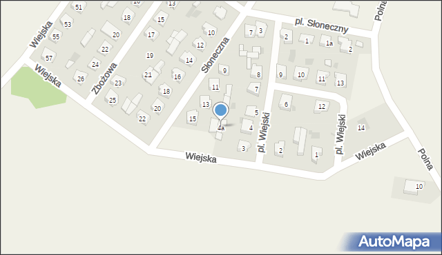 Wilczyn, Plac Wiejski, 4a, mapa Wilczyn