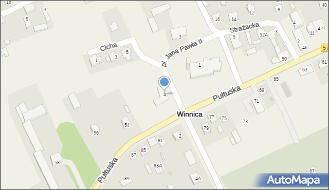 Winnica, Plac Jana Pawła II, 4, mapa Winnica